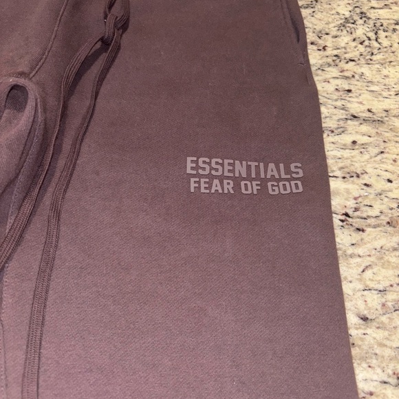 Fear of God Essentials Purple Sweatpants - Picture 3 of 4